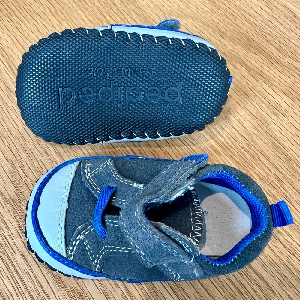 PEDIPED GRAY AND ROYAL BLUE SIZE 6-12 MONTHS